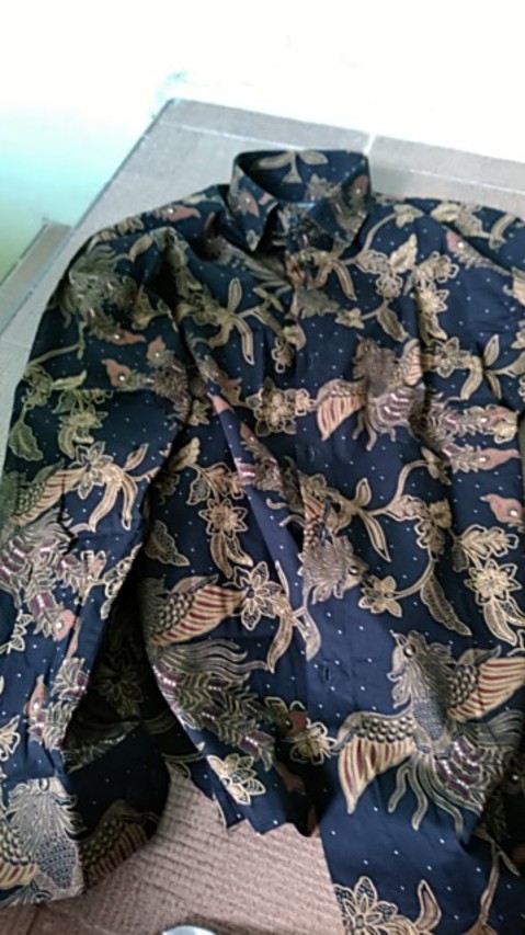 Kemeja Batik Pria Lengan Pendek Bs58 Katun Motif Modern Dixmont Semi Slim Fit Premium