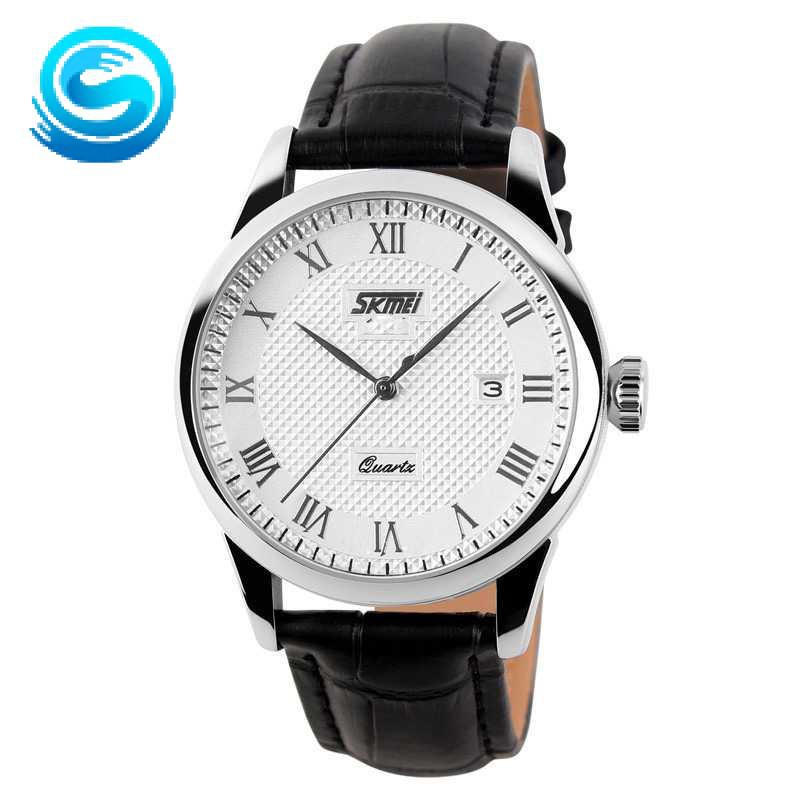 SKMEI Jam Tangan Analog - 9058CL [Pria] [Putih Hitam]