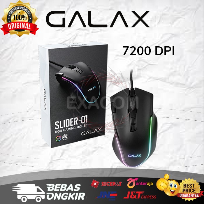 Mouse Gaming GALAX Slider 01 - Mouse Gaming RGB 7200 DPI