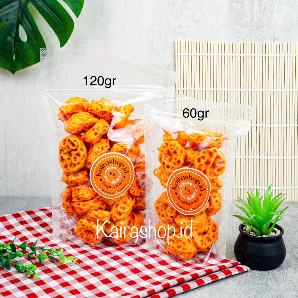 KRUPUK SEBLAK RAFAEL | SEBRING | KERUPUK MAWAR PEDAS DAUN JERUK