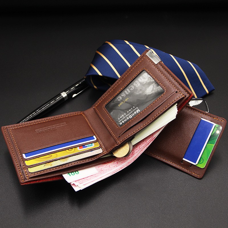 DOMPET UANG PRIA KUALITAS PREMIUM ORIGINAL MENBENSE WALLET KULIT PU HIGH GRADE 119B-189