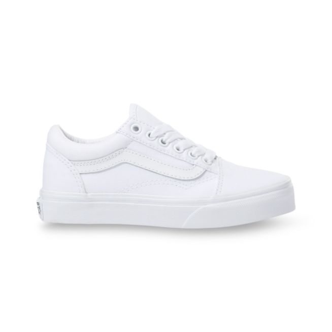 NEW Sepatu Anak Vans Oldskool Sepatu Sneakers Pria  Sepatu Murah Full White