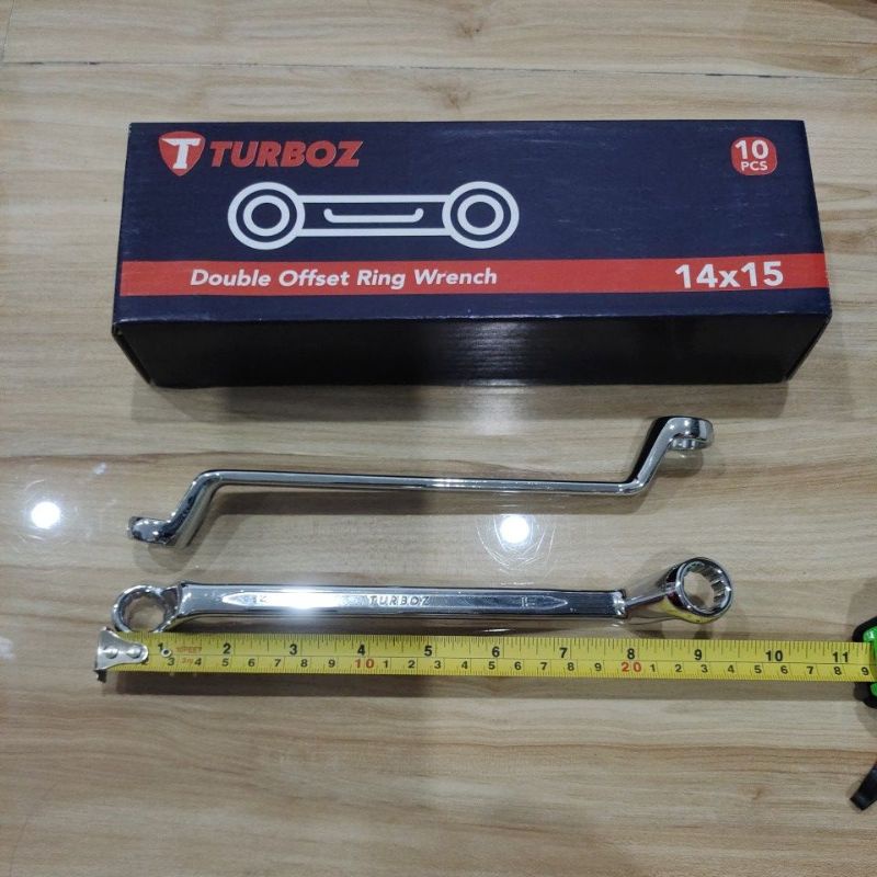 kunci ring 14x15 turboz / double offset ring wrench 14x15