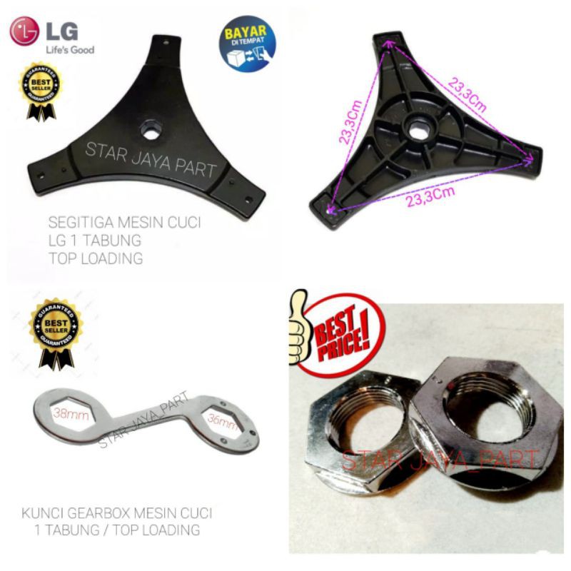 [1 SET] Kaki Segitiga Mesin Cuci LG 1 Tabung | Top Loading