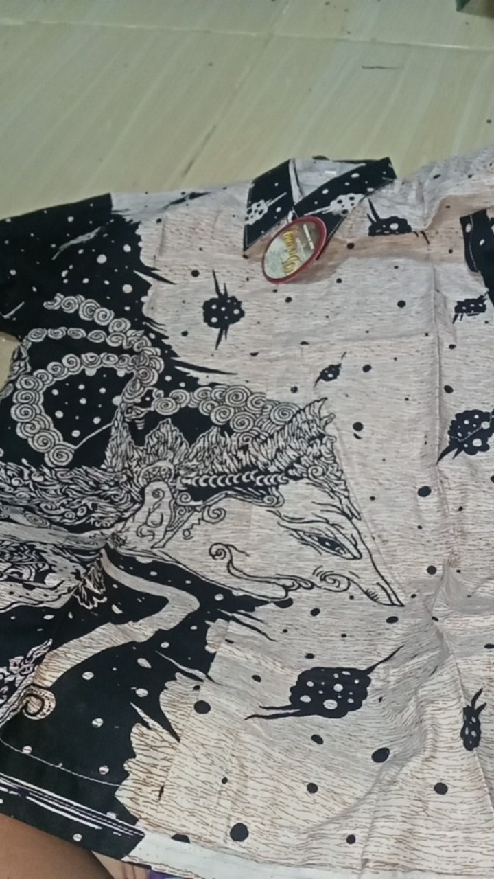 Bswart Batik Hrb026 Kenongo Hem Pendek Padi Pekalongan M L Xl Batik Pria Murah Modern Grosir