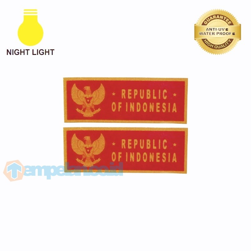 

STIKER SIGN PLAT REPUBLIC OF INDONESIA MERAH
