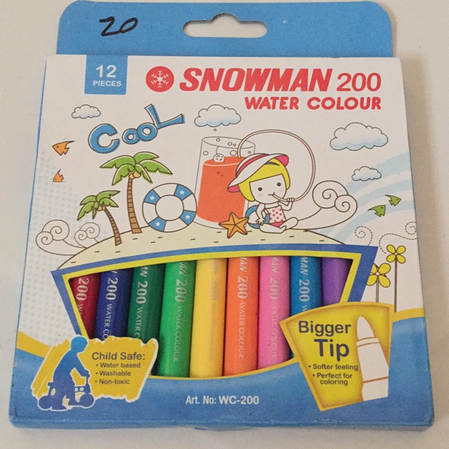 

Spidol Warna Snowman 12warna