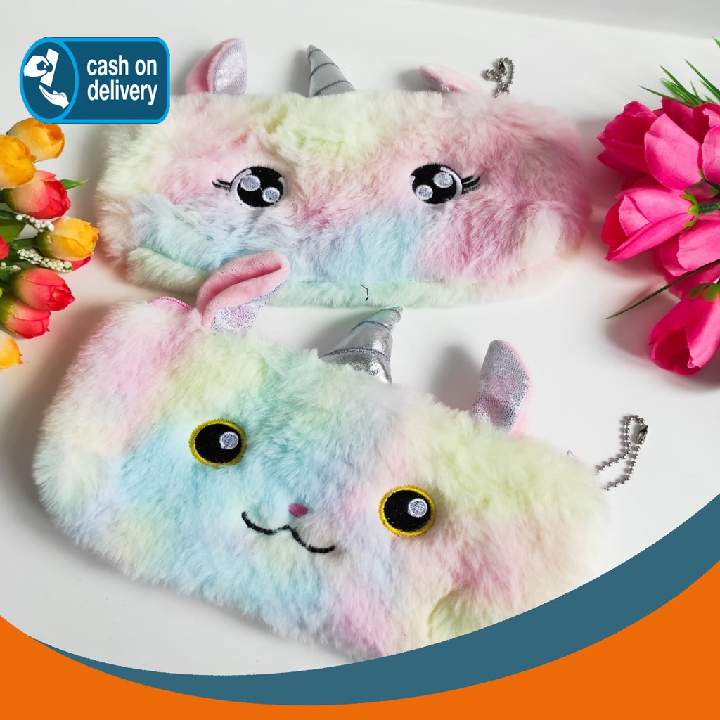 

TEMPAT PENSIL UNICORN BULU MATA WAJAH MUKA KOTAK ALAT TULIS IMUT MURAH WARNA KARAKTER COD