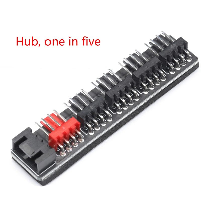 Btsg 4-pin PWM Fan Hub Komputer CPU Cooler PC Chasis Pendingin Kipas Speed Splitter