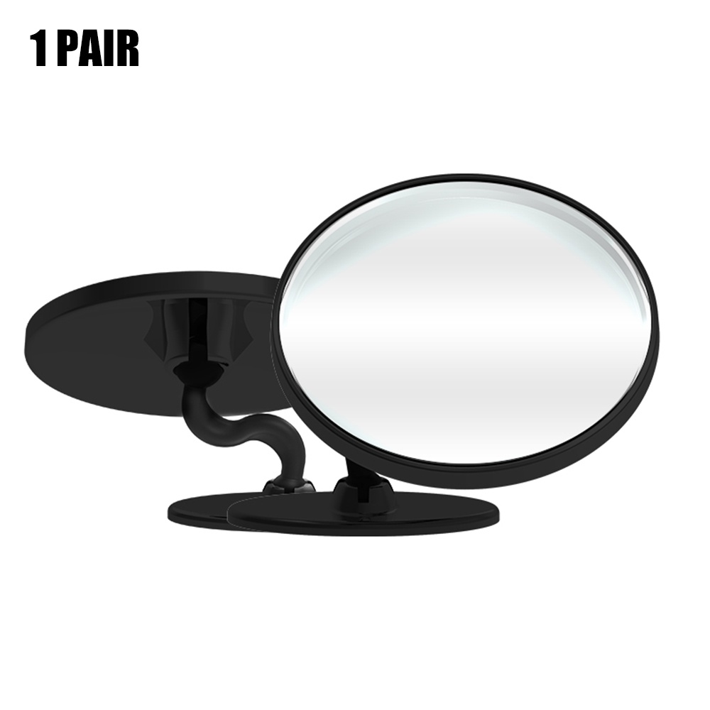 2pcs Kaca Spion Blind Spot Mini Bentuk S Dengan Perekat Adjustable Untuk Mobil