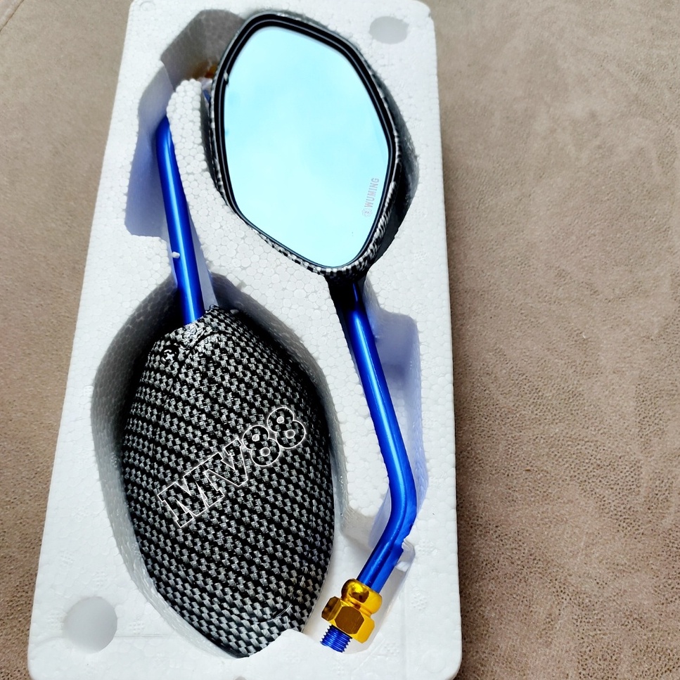 Spion motor model beat standar Honda yamaha Tangkai panjang bonus 1 pasang sambungan buat yamaha-1