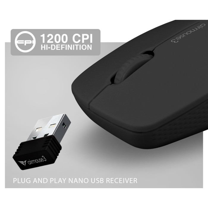 Alcatroz AirMouse 3 Wireless &amp; Portable Mouse - USB 2.4G