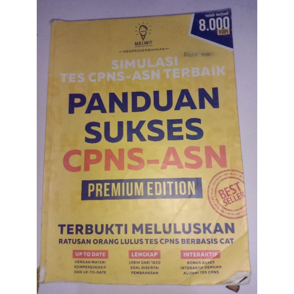 buku Panduan sukses cpns asn (preloved)(bekas)
