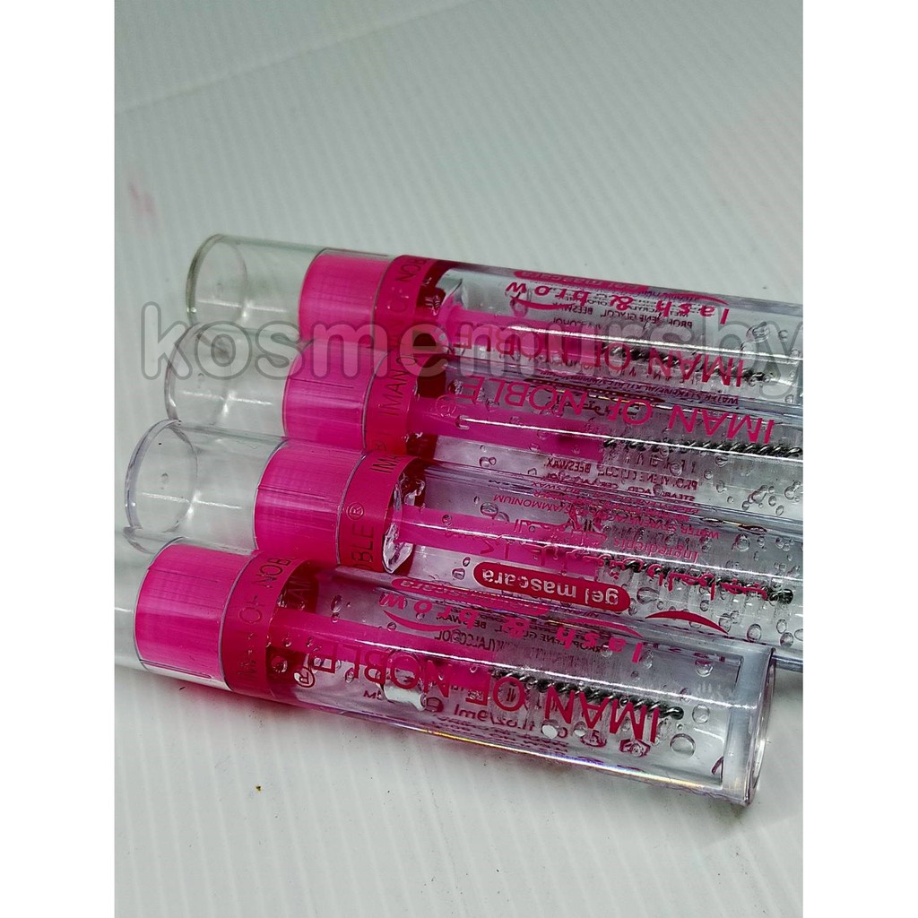 (MG-301)MASCARA GEL BENING IMAN OF NOBLE MASKARA TRANSPARAN PELENTIK BULU MATA WATERPROOF ORI