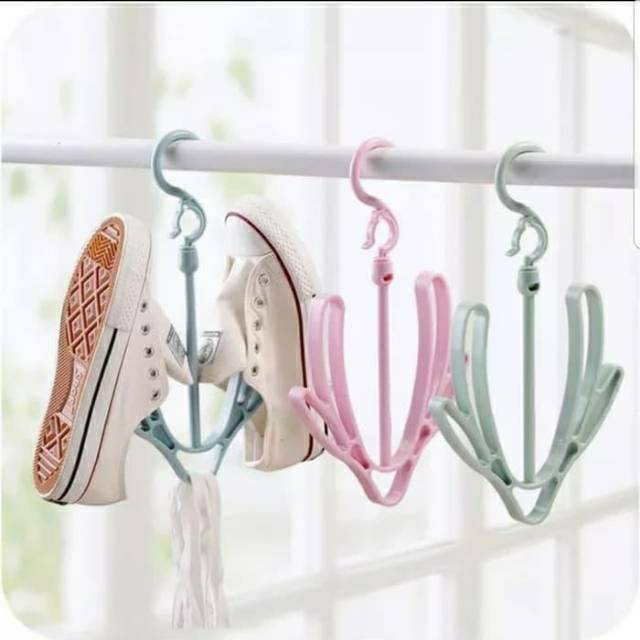 Hanger Jemuran Sepatu | Gantungan Sepatu | Hanger Shoes | Jemuran sepatu kaos kaki Sandal dasi syal