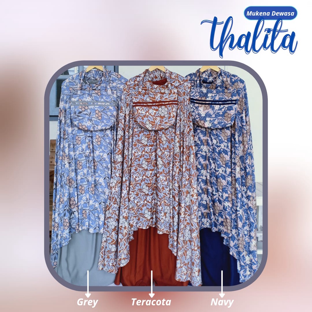 Termurah Mukena Dewasa Thalitha Mukena Jumbo Bahan Katun Rayon Premium Adem Nyaman Dipakai Bisa Cod