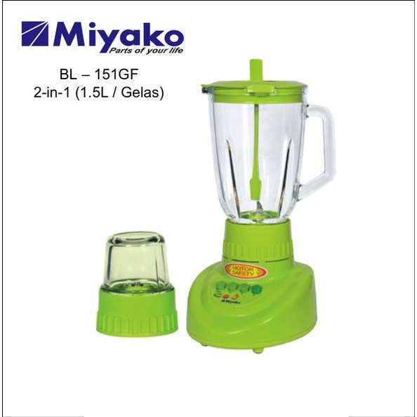 Miyako Blender Beling BL-151GF / Blender Miyako Kaca BL151GF / Blender Miyako 151GF Beling