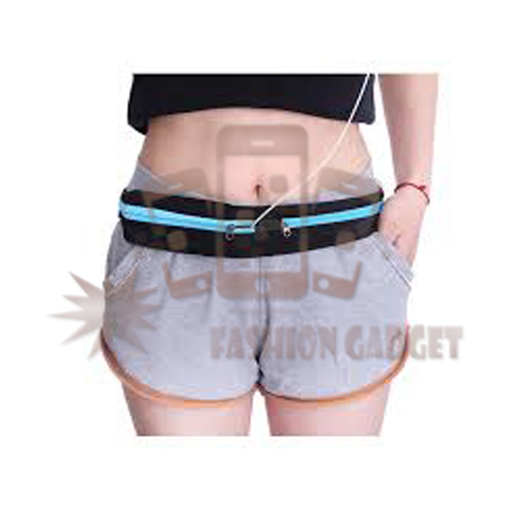 Tas Ikat Pinggang utk Lari / Olahraga / Running Waist Bag Belt 2 KANTONG TAS PINGGANG SPORT BELT