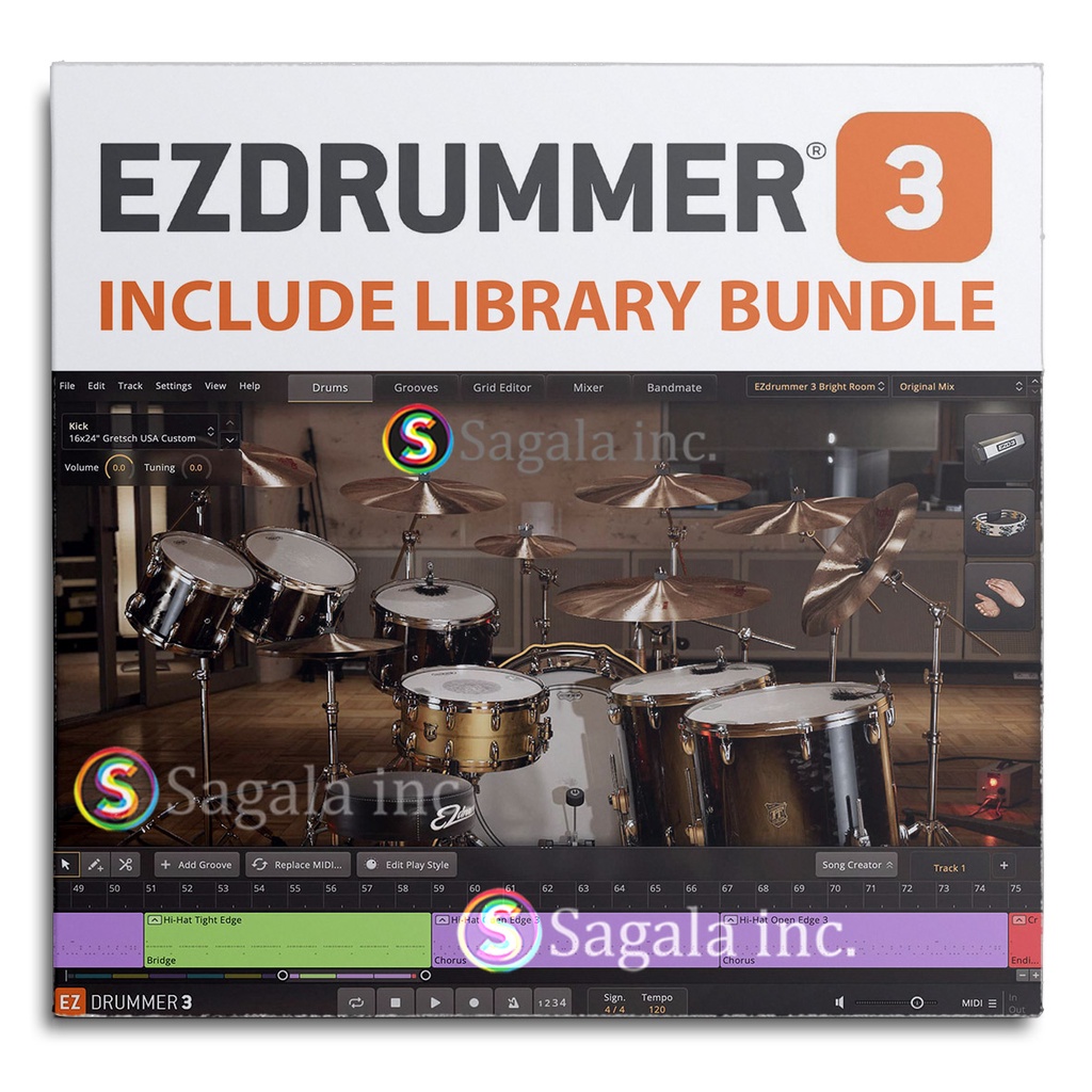 Jual Ezdrummer 3 include library WIN MAC Ez drummer 3 include library WIN MAC drum vsti vst