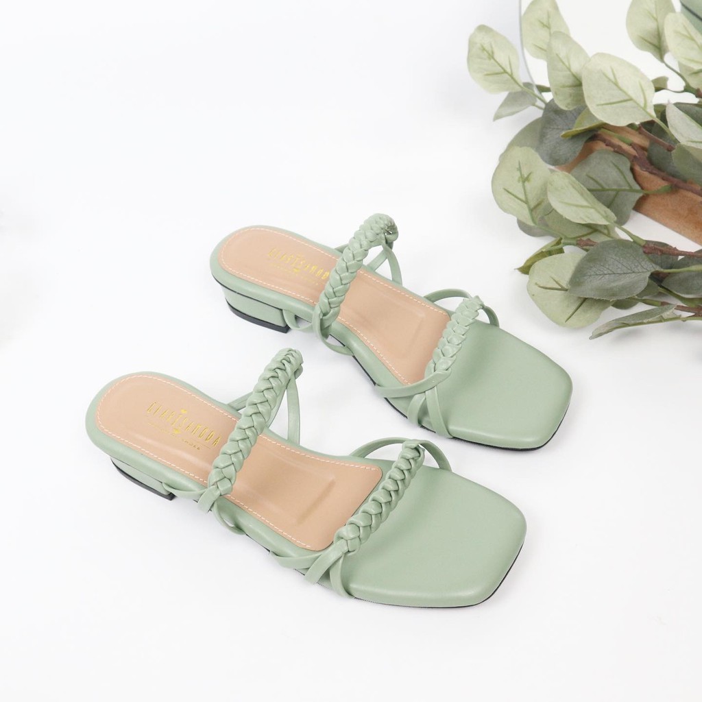 GLARISAMODA Calista sandal heels 3Cm/ Heels kepang empuk