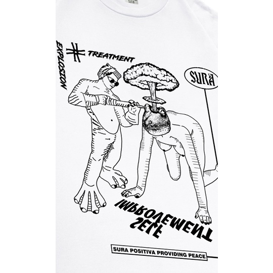 Sura Positiva - Tshirt Heavyweight Cotton (Raybe) White