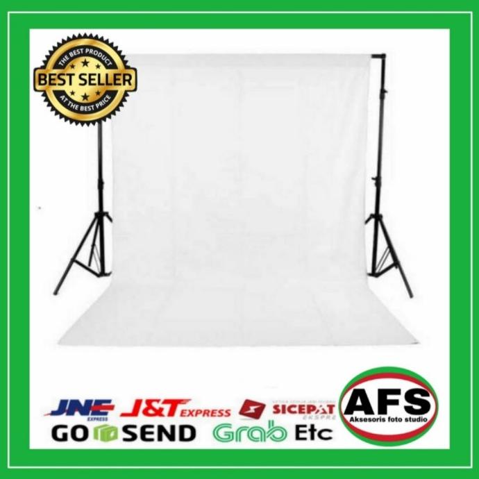 Background Foto Warna Putih 3 X 6 M/Foto Studio