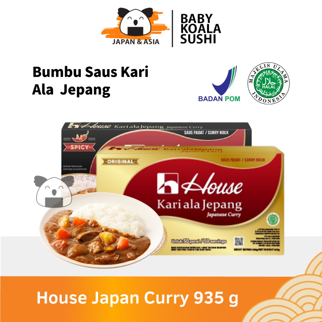 HOUSE Japan Curry Kare Jepang 50 Porsi Halal │ Bumbu Kuah Kari Nasi