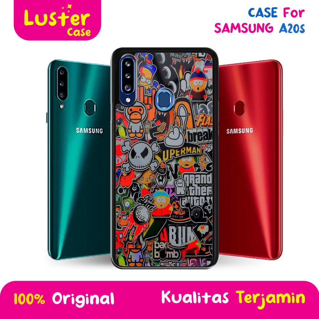 CASE SAMSUNG A20S - Casing SAMSUNG A20S Terbaru LUSTER CASE [ MOTIF GRAFITY ] Silikon SAMSUNG A20S  
