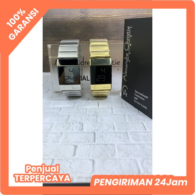 JAM TANGAN WANITA ALEXANDRE CHRISTIE DIGI AC 9100 / AC 9100 LH FASHION WANTIA ORIGINAL GARANSI RESMI