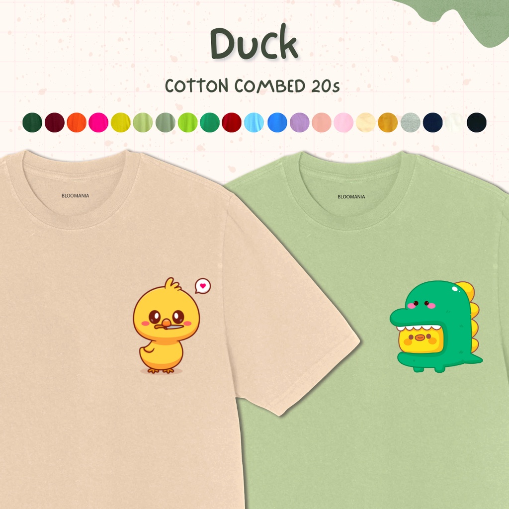 [TEBAL] BLOOMANIA - Kaos Tumblr Tee Duck COTTON COMBED 20S