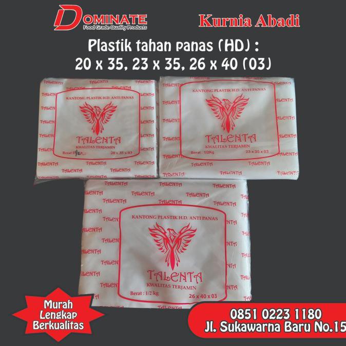 

Best Produk] Plastik Hd Tahan Panas Ukuran 20X35 / 23X35 / 26X40 Harga 1Kg - 20X35
