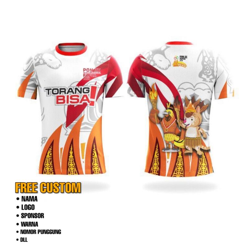 jersey Sepeda MTB - Jersey Custom Sepeda Original - PON PAPUA INDONESIA TORANG BISA 2021