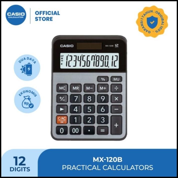 

Casio Mx-120 - Kalkulator Desktop/Kantor Calcuator