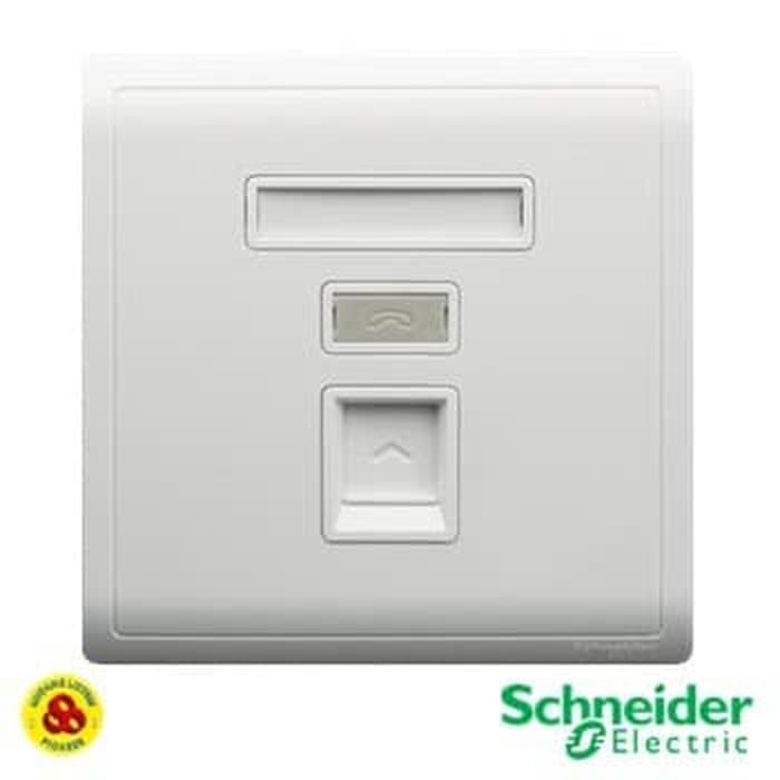 OUTLET TELP PIENO E8231RJS4_WE 1G WHITE SCHNEIDER