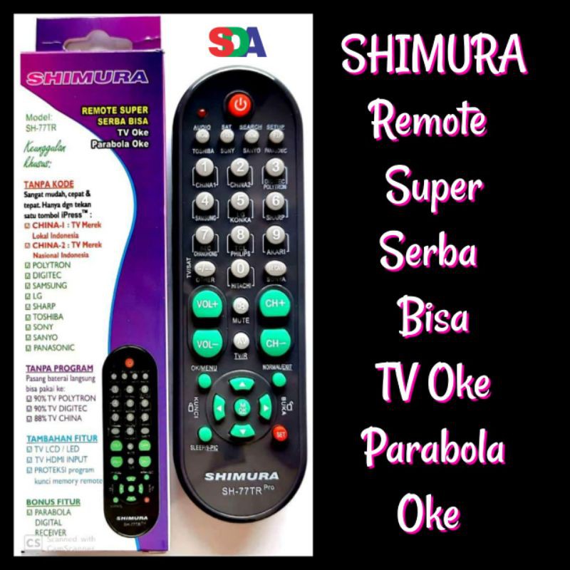 Shimura Remote TV Serbaguna