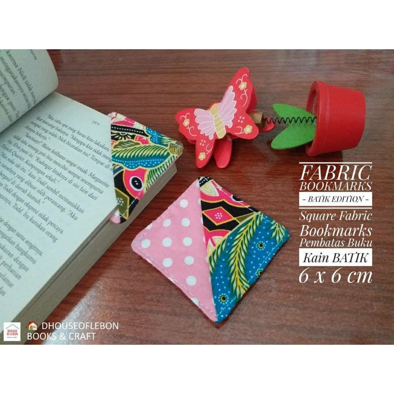 

CORNER BOOKMARK/FABRIC BOOKMARK - PEMBATAS BUKU KAIN BATIK