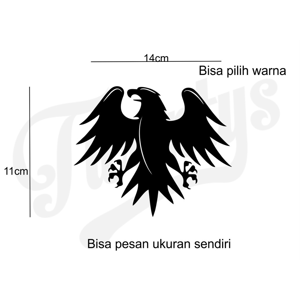 

STIKER GARUDA STICKER CUTTING BISA DITEMPEL DIMANAPUN