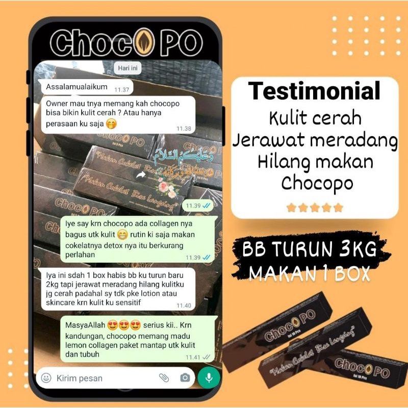 CHOCOPO COKLAT PELANGSING VIRAL / PELANGSING BADAN / MENURUNKAN BERAT BADAN /Coklat diet