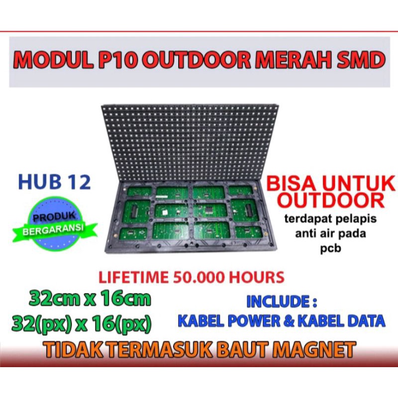 modul running text p10 Outdor DIP