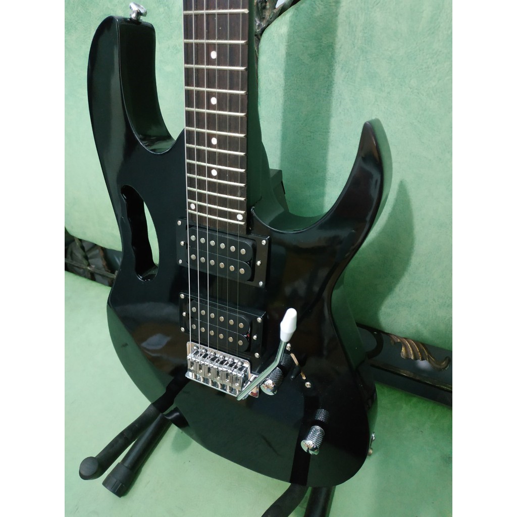 Gitar Elektrik Ibanez JEM Warna Hitam Bonus Tas dan Kabel Jack Murah Jakarta