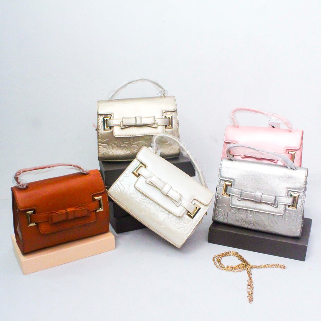 Tas Pesta Import Mini Slingbag Cewek Slingbag Tali Rantai Slingbag Wanita Trendy