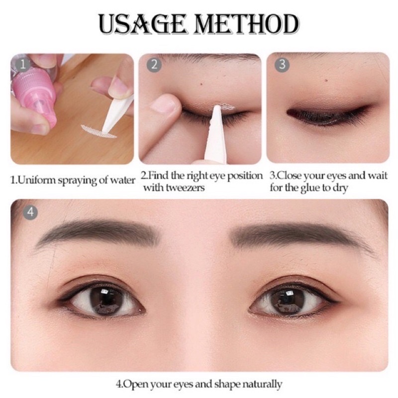 INVISIBLE EYELID VEIL 1 lembar isi 6-24pasang - AQUA SCOTT Lace Eyelid Sticker - Eyelid Veil