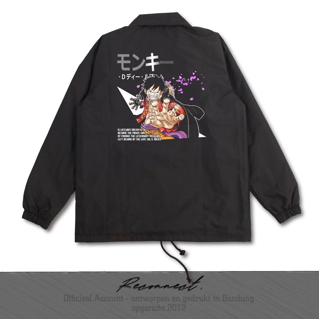 Reconnect Coach Jacket Onepiece Luffy Wano - Unisex