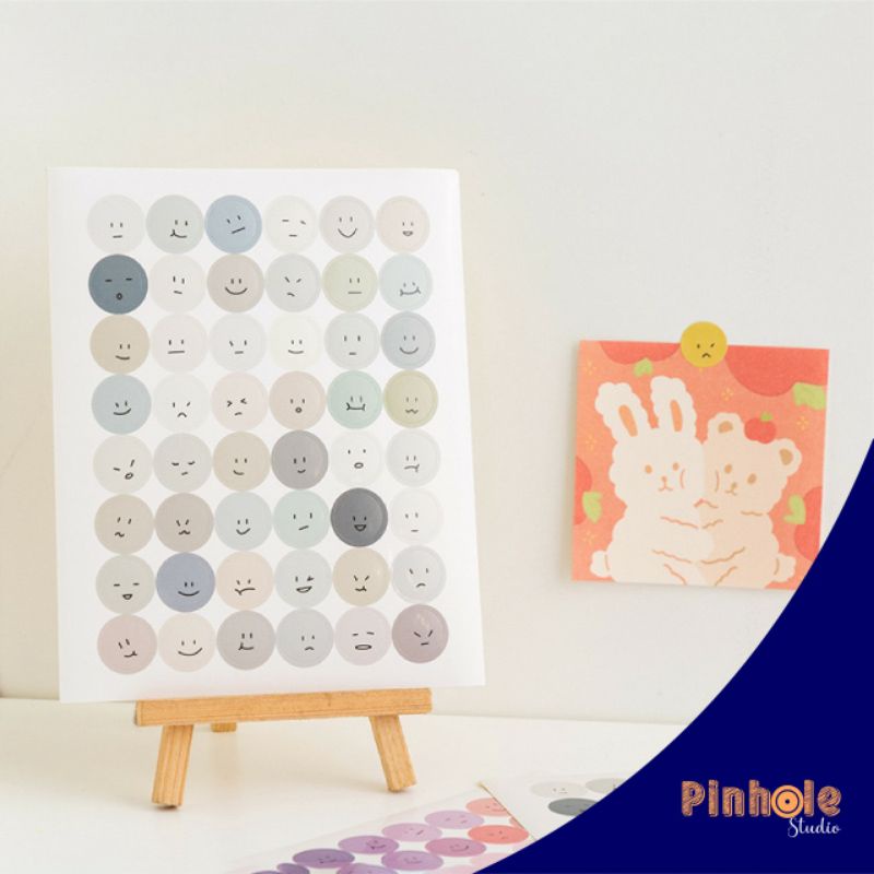 

Sticker Smile Emoji Face - Variasi Blue Gray