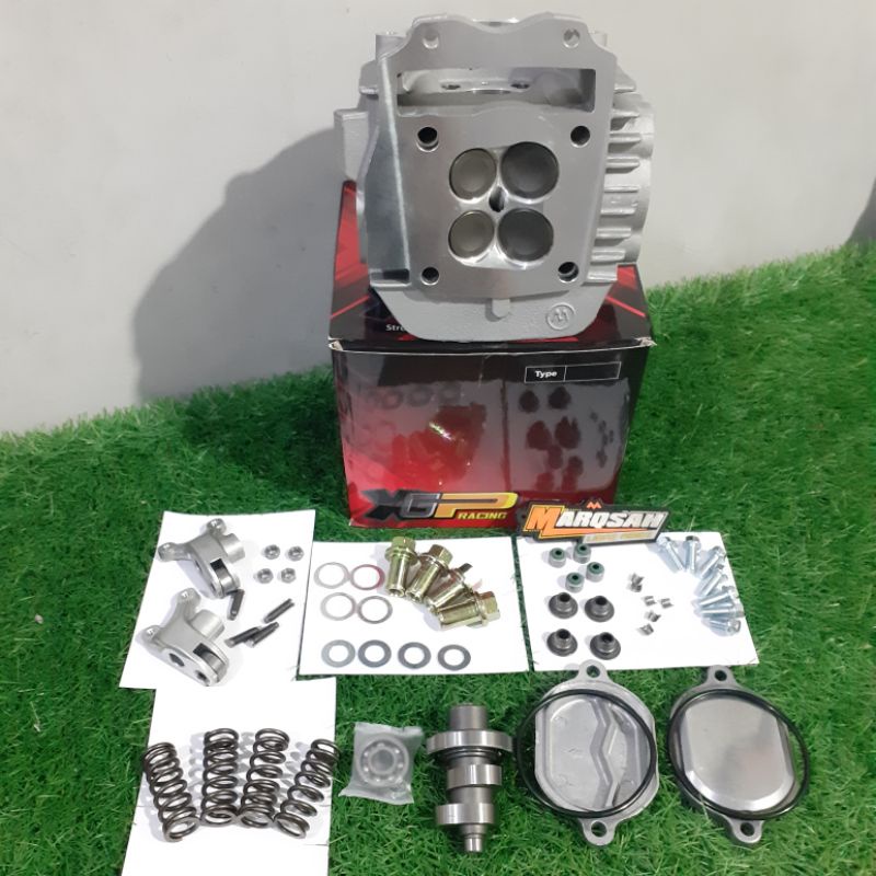 Cylinder Head Kop Karisma Kharisma Supra X 125 KPH 4 Klep DOHC 2 KLEP 28/24 XGP RACING