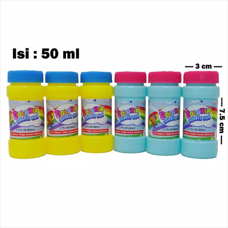 KGP 25 refill gelembung buble gun / isi ulang gelembung / refill water bubble kemasanan 50ml botol