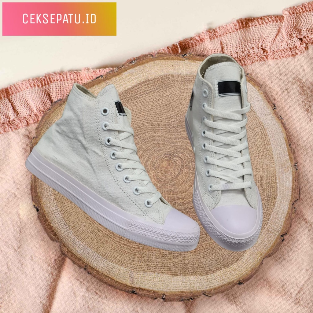 SEPATU CONVERSE CT CLASIC HIGH PUTIH POLOS 36-43 SNEAKER FULL WHITE
