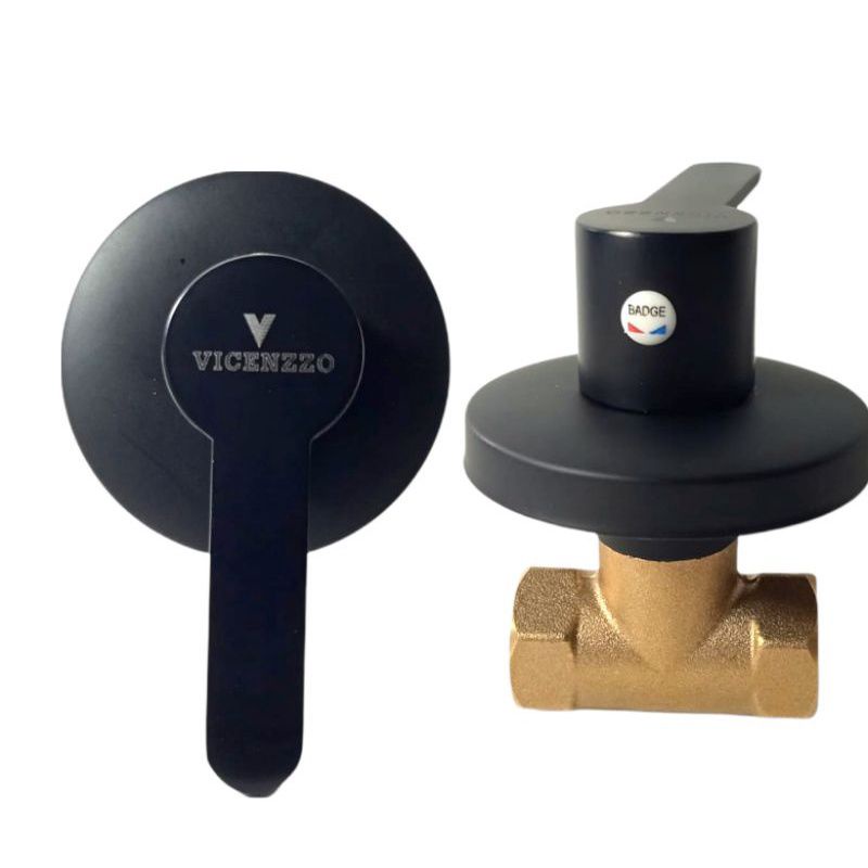 Wall Shower Tanam Black Paket Wall Shower 8&quot; Murah Lengkap