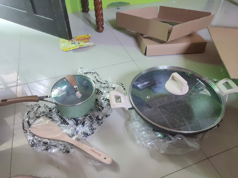 Carote Bio Green Panci Susu Anti Lengket 16/18cm  Lengkap Dengan Tutup