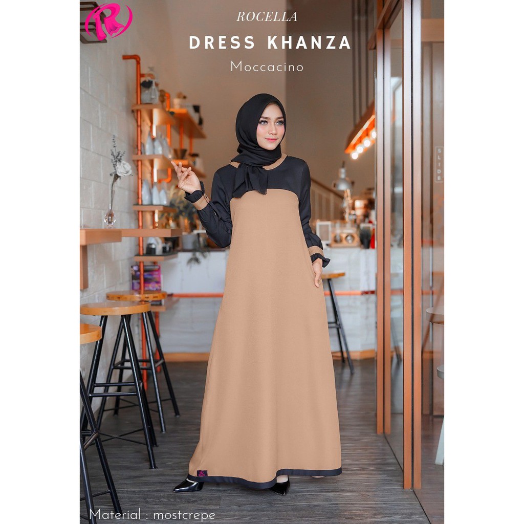 Dress Muslim Wanita Jumbo - Gamis Jumbo Terbaru 2021 - Dress Khanza Rocella